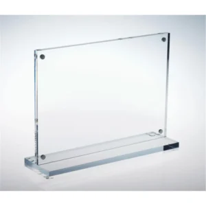 High Quality Clear Magnetic Acrylic Photo Frame Desktop L Shaped Perspex Picture Display Stand Custom Poster Holder