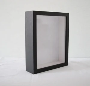 High Quality Custom 11*14 Inch White Black 3D Wooden Shadow Box Picture Photo Frames