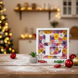 High Quality Custom 8×8 Acrylic Glass Modern Wooden Shadow Boxes Display Cases White Wall Art Photo Frame