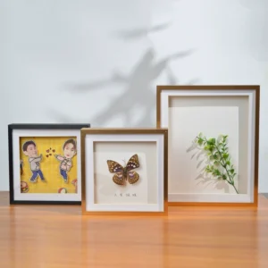 High Quality Custom Eco friendly Square Photo Frame for Dry Flowers 3D Aluminum Alloy Deep Shadow Box Frames