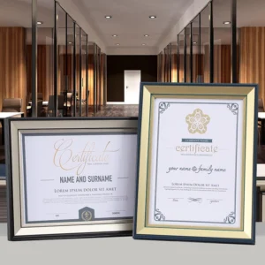 High Quality Custom Solid Wood Glass Shadow Box Photo Frame Handmade Floral Animal Motifs Certificate Diploma Display