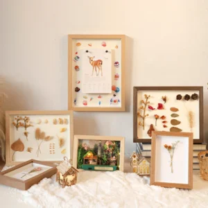 High Quality Custom White Wooden Art 3D Shadow Box Deep Picture Photo Frame