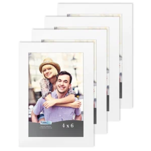 High Quality Customized Size Black Gold White Photo Frame Family Decor Wall Hanging Picture Frame Made of Wood and PS Material