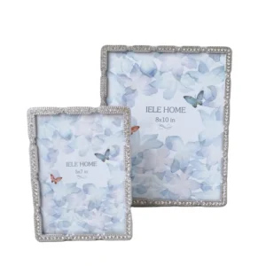 High Quality Durable 5×7″ 8×10″ Silver Plated Zinc Alloy Letterpress Printed 1 Color Photo Frame Wall Tabletop Home