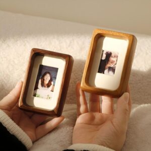 High Quality Fashionable Lightweight Mini Pine Wood Rectangle Photo Frame for Baby Desktop Display