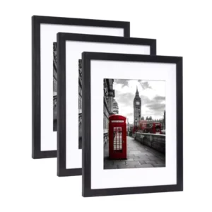 High Quality Handmade Black A4 Photo Frame European Style Factory Customizable Logo UV Printing Size 8×10