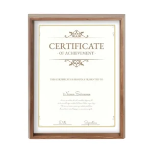 High Quality Handmade Solid Wood Customized University Certificate Frame Classic Wooden Eco Friendly Frame for Academic Awards