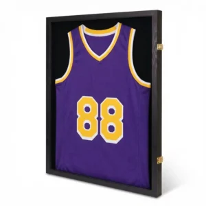 High Quality Large MDF Jersey Frame for Football Shirt Display Custom Shadow Box Frame for Autographed Jerseys Wall Mount
