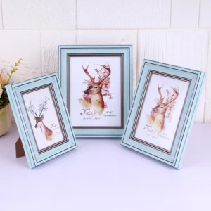 High Quality Luxury Square Plastic Customizable Photo Frame 6-Color Letterpress Printed European Middle Eastern Style Decorative