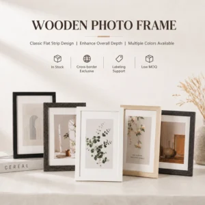 High Quality MDF Wood Photo Frames Durable Picture Frames for Home Decor Wall Mount Tabletop Display