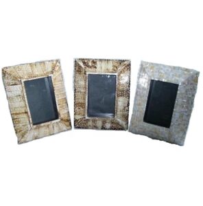 High Quality Mother of Pearl and Bone Mosaic Picture Photo Frame Handmade Photo Frame Decorative Photo Frame for Home & Office