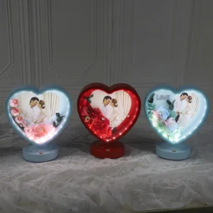 High Quality New Styles Led Light Lover Shiny Photo Picture Frame for Valentine’s Day Gift and Wedding Use