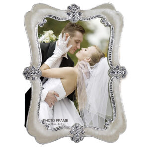 High Quality Picture Frame Rhinestone Pearl Enamel Metal Photo Frames DIY