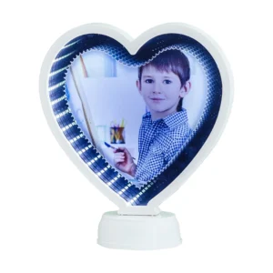 High Quality Plastic Led Light Shiny Photo Frame with Customizable Design & Logo for Valentine’s Day Gift and Wedding Use