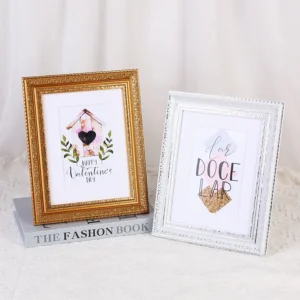 High Quality Plastic Photo Frame for Home Wall Art Decoration Elegant Decorative Frames