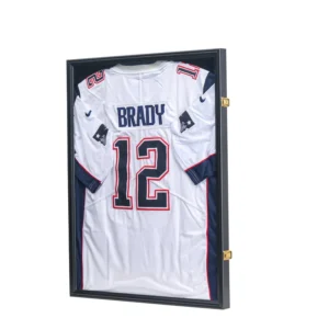 High Quality ZY Brand Customizable 24×32″ Classic Rectangle Jersey Frame Shadow Box Display Case 98% Anti UV Acrylic Wood
