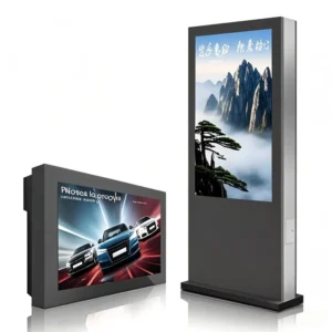High Resolution Advertising Video Player Photo Frame Display Outdoor LCD Vertical Digital Signage for Commercial