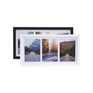 High quality 3 Opening & 4 Opening 4×6 5×7 Black White Wooden Matted Collage Photo Picture Frame for Family Decorative