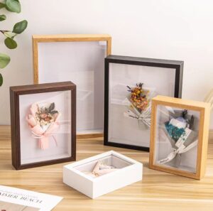 High quality Custom Australia White Wall Art 3D Deep square DIY Handmade MDF Shadow Box Picture Frame