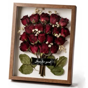 Hollow Dried Flower Photo Frame Clay Desktop Display Eternal 3D Deep Flower Rose Art DIY Frame Storage Display Shadow Box Frame