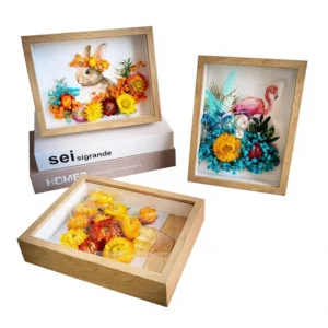 Hollow Photo Frame Mother’s Day Dried Flower DIY Material Bag Ornaments Picture Frame Creative Activities Handmade Gift Set