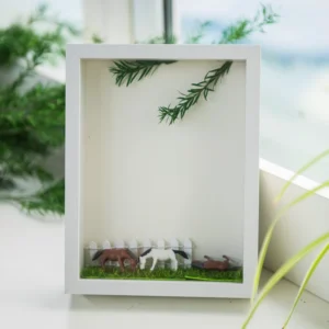 Hollow Walnut Frame Floating Style Photo Frame Minimalist Wood Decor for Photos Posters Artwork
