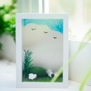 Hollow Wood Modern Floating Rectangle 4-Color Printed Classic Rustic Eco-friendly Custom Size Photo Frame for Wall Desktop