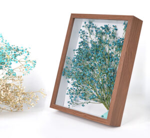 Homco Hollow Three dimensional Dried Flower Decorative DIY Handcrafted Photo Deep Picture Shadow Frame