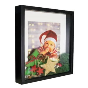 Home Decor Wall Hanging 3D Display Square Picture Photo Frame Wooden Black Shadow Box Frames