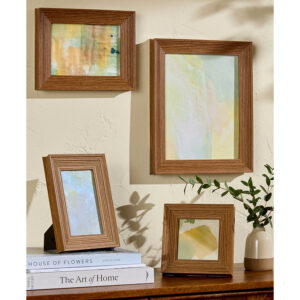 Home Decoration Desktop or Wall Dual Purpose Farmhouse Style Photo Frame Best Selling Crafts Gifts Rectangle Wooden Photo Frame