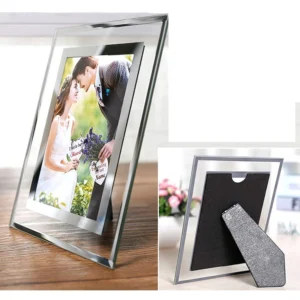 Home Decoration Glass Crystal DIY Photo Frame Wall Art Creative Handmade 4*6 A4 Crystal Glass Picture Frame
