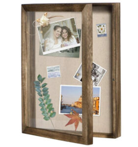 Hot Sell Antique Wooden Shadow Box Picture Frame With Custom Size and Color Memory Box for Keepsakes