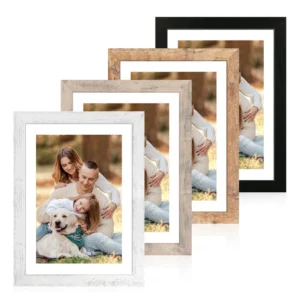 Hot Sell Desktop Home Decor PVC Plastic Black Fashionable Waterproof Eco Friendly Customized Logo Photo Frame A1 A3 A4 5X7 8X10