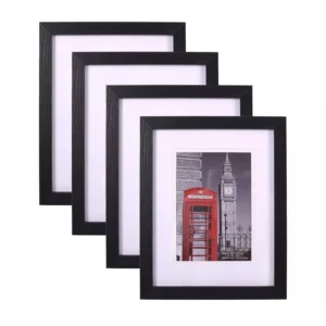 Hot Sell Digital Printing Modern Simple Photo Picture Poster Custom Size Black MDF Wooden Art Frame