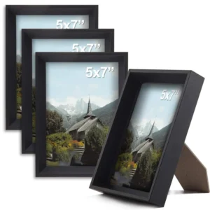 Hot Selling 5×7 Custom Black MDF 3D Wall Poster Gallery Picture Photo Frame Creative Shadow Box Design