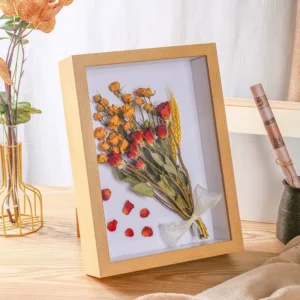 Hot Selling Modern Customizable Eco Friendly UV Printed Wood Photo Frame Available in White Black Deep Shadow Poster Display Box