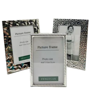 Hot Selling Silver Glitter Aluminum Alloy Metal Photo and Poster Frame 4×6 5×7 Sizes Available