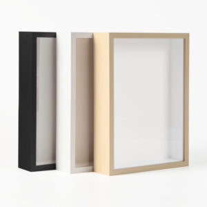 Hot selling Shadow Box Wood Frame 5cm Deep Depth Storage White A4 A3 Acrylic Layer 4×6 10×10 Deep MDF Photo Frame