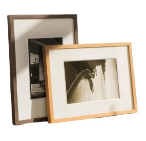 House Decor A3 A4 Oak Wood Photo Frame Tabletop Picture Wall Mounted Solid Black Walnut Certificate