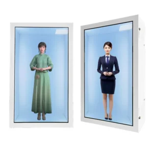 Indoor 4K 3D LCD Display Cabinet Transparent Screen Hologram Box Touch Screen Digital Showcase Box for Retail Store AI avatar