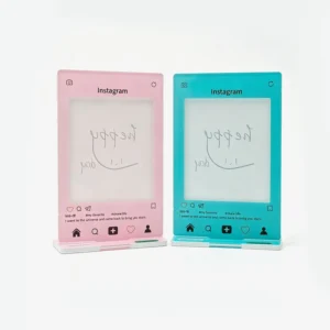 Instagram Style Acrylic Photo Frame Colorful Customizable Pattern Tabletop Decoration for Displaying Polaroid Photos