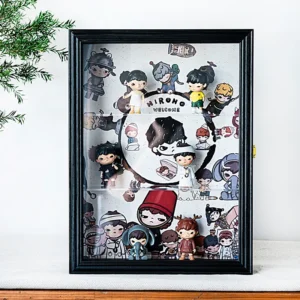 JIAHE Handmade Durable 5cm Thick Hollow MDF Rectangular Classic Vertical Shadow Box Frame Digital Printing for Desktop Display