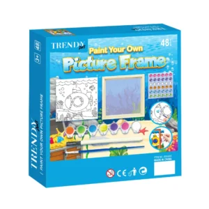 JL DIY Hand painted Wooden Photo Frame for Children Aged 3+creative Coloring Puzzle Handmade Toy