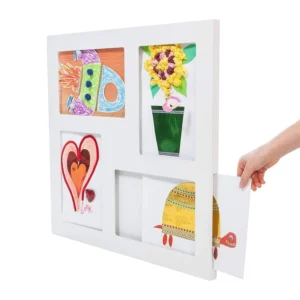 Kids Art Frame Display Four Pictures Art Frame for Children’s Drawings Collage Photo Frames