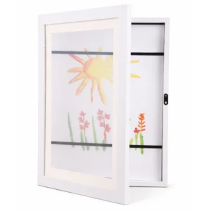 Kids Art Frames Durable Modern Rectangle MDF Vertical Tabletop Photo Frame
