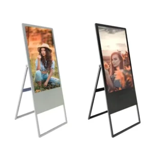 LCD Dynamic Floor Stand Touch Mobile LED Advertising Display Screen