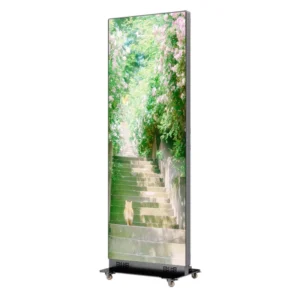 LED Floor Standing Poster Display with Low Power Consumption