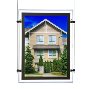 LITSIGN New Advertising 24×36 Rectangle Indoor Hanging Low Power Acrylic Office Portable Digital LED Poster Display Frame