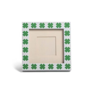 Lacquer Photo Frame Decorative MDF Picture Frame With Clover Pattern Border Wall Art Home Decoration Gift Craft
