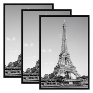 Large Gallery Wall Decor Plastic Black Wood White Wooden Picture Photo Frames